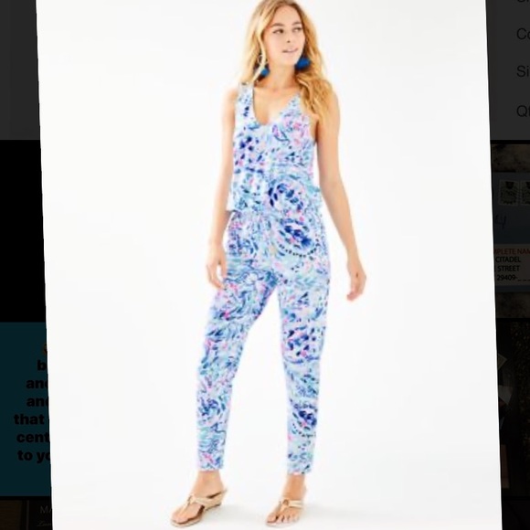 NWT Lilly Pulitzer Paulina Jumpsuit - XS - Picture 1 of 10